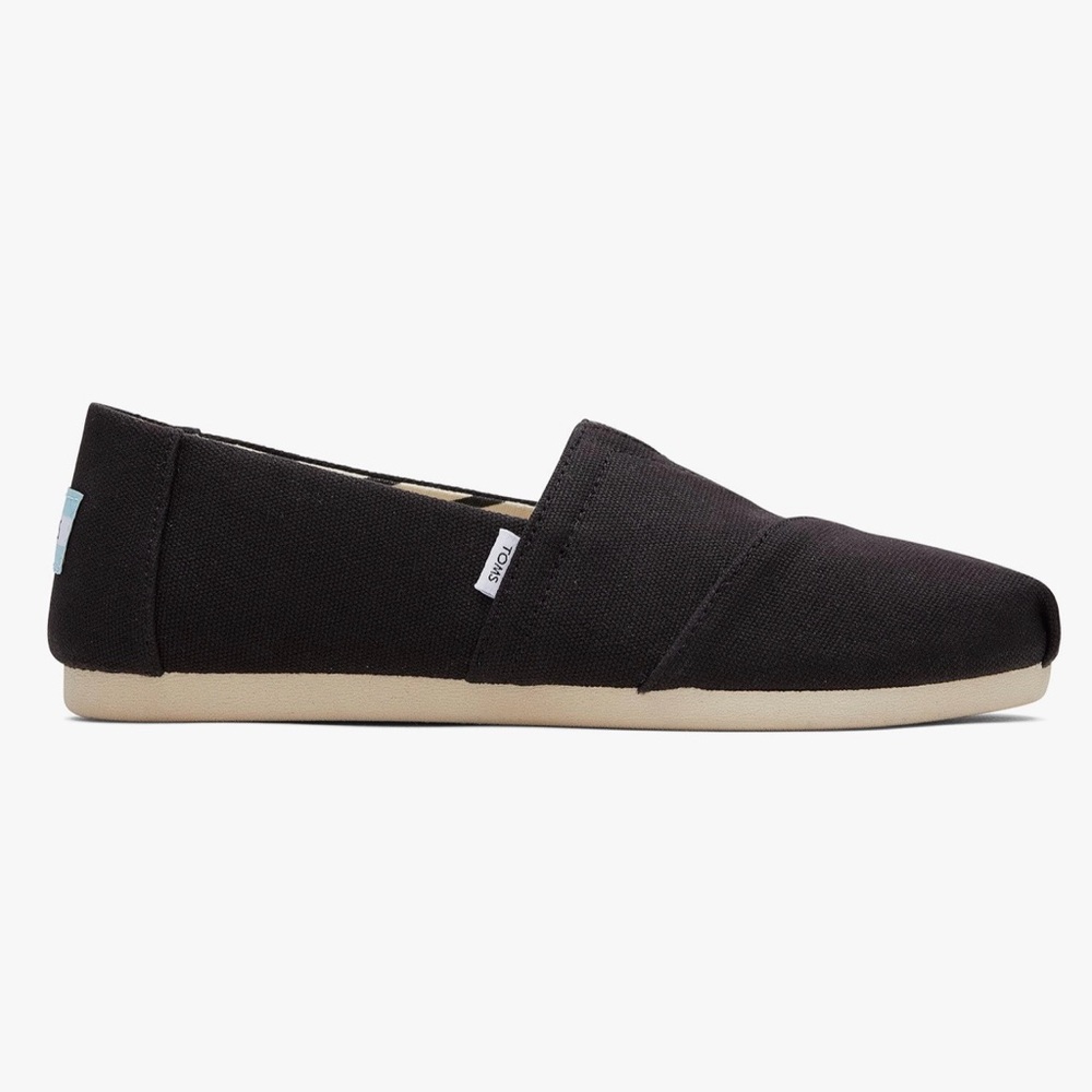 TOMS Women's Black Slip-On Shoes size 6.5